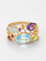 DIAMANTA Złoty pierścionek "Valéria" z diamentami rozmiar: 54. Żółte pierścionki damskie DIAMANTA, z cyrkonią, złote. Za 2,066.99 zł.