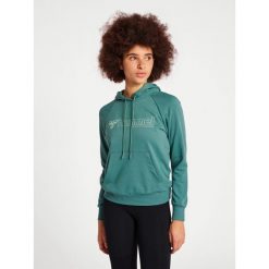 Damska bluza z kapturem Hummel Noni 2.0. Niebieskie bluzy damskie Hummel, s, bez wzorów, z bawełny, z kapturem. Za 200.50 zł.