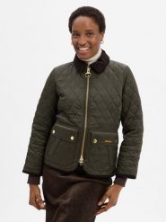 Barbour kurtka pikowana - Beadnell Quilt Kobiety Sztuczne włókno zielony, 34. Zielone kurtki damskie Barbour, bez wzorów, z włókna, bez kaptura. Za 1,499.95 zł.