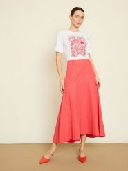 BGN Spódnica w kolorze koralowym rozmiar: 36. Czerwone spódnice damskie BGN, na imprezę, bez wzorów, midi. Za 100.99 zł.