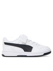 Puma Sneakersy Rebound Slam Lo Ac+ Ps 408293 Biały. Białe buty sportowe chłopięce Puma, ze skóry, bez zapięcia. Za 199.99 zł.
