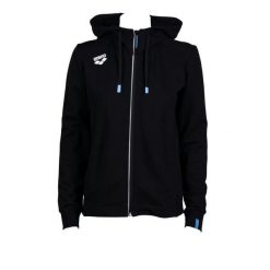 Bluza damska na basen Arena Dorosły Team Hooded Jacket Panel. Czarne bluzy damskie Arena, m, bez wzorów, z bawełny, z kapturem. Za 380.50 zł.