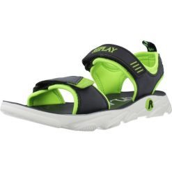 Sandały REPLAY JARRETH 2 Czarny. Czarne sandały damskie Replay, bez wzorów, z syntetyku, bez obcasa, bez zapięcia. Za 190.99 zł.