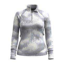 Bluza damska Smartwool Classic Thermal Merino Base Layer 1/4 Zip Boxed. Szare bluzy damskie Smartwool, na zimę, l, bez wzorów, bez kaptura. Za 459.99 zł.