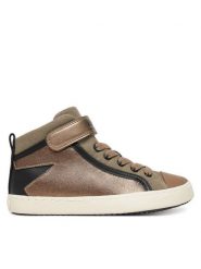 Geox Sneakersy J Kalispera J944GM 0NFGN C0533 S Brązowy. Brązowe buty sportowe dziewczęce Geox, z materiału, bez zapięcia. Za 219.99 zł.