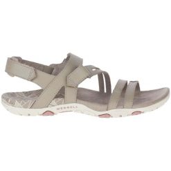 Sandały damskie Merrell Sandspur Rose Convert. Szare sandały damskie Merrell, bez wzorów, bez obcasa, bez zapięcia. Za 339.99 zł.