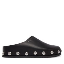 Klapki MICHAEL Michael Kors. Czarne klapki damskie MICHAEL Michael Kors, bez wzorów, bez obcasa, bez zapięcia. Za 769.99 zł.