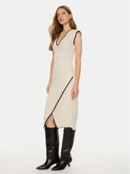 ACCESS FASHION Sukienka koktajlowa 44-3380-531 Écru Slim Fit. Sukienki damskie ACCESS FASHION, bez wzorów, z syntetyku, wizytowe, bez ramiączek. Za 329.99 zł.