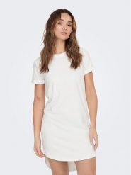 JDY Sukienka codzienna Ivy 15174793 Biały Regular Fit. Białe sukienki damskie JDY, bez wzorów, z syntetyku, bez ramiączek. Za 89.99 zł.