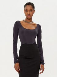 Patrizia Pepe Body 8M1689/J257-K103 Czarny Slim Fit. Czarne body i gorsety Patrizia Pepe, bez wzorów, z syntetyku. Za 219.99 zł.