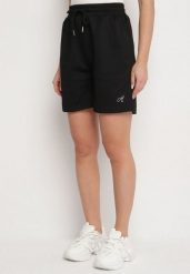 Czarne Szorty Bermudy w Sportowym Stylu z Kieszeniami Tezira. Czarne spodenki sportowe damskie Born2be, na lato, l, bez wzorów, z podwyższonym stanem, trekkingowe. Za 34.99 zł.