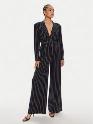 NORMA KAMALI Kombinezon KK124JPL013642 Granatowy Relaxed Fit. Niebieskie sukienki damskie Norma Kamali, bez wzorów, z syntetyku, bez ramiączek. Za 1,819.00 zł.