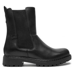 Botki Josef Seibel. Czarne botki damskie Josef Seibel, bez obcasa, na płaskiej podeszwie, bez zapięcia. Za 419.99 zł.
