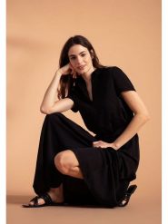 More & More Sukienka w kolorze czarnym rozmiar: 32. Czarne sukienki damskie More & More, bez wzorów, bez ramiączek. Za 110.81 zł.