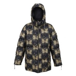 Kurtka Damska Christian Lacroix Gallican Messangers Print Baffled Padded Jacket. Czarne kurtki damskie Regatta, xl, bez wzorów, z puchu, bez kaptura. Za 308.99 zł.