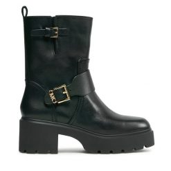Botki MICHAEL Michael Kors. Czarne botki damskie MICHAEL Michael Kors, bez obcasa, na słupku, bez zapięcia. Za 1,299.00 zł.