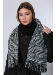 Lucky Bees Szal w kolorze czarnym - 185 x 75 cm rozmiar: onesize. Czarne szaliki damskie Lucky Bees, bez wzorów, z materiału. Za 92.21 zł.