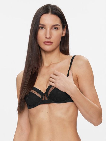 Chantelle Biustonosz z fiszbiną Monogram C11ZM0 Czarny. Czarne biustonosze Chantelle, bez wzorów, z syntetyku. Za 259.99 zł.