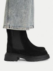 G-Star Raw Sztyblety CEO-WI16-BELLA-02 Czarny. Czarne botki damskie G-Star, ze skóry, retro, bez obcasa, na płaskiej podeszwie, bez zapięcia. Za 379.99 zł.