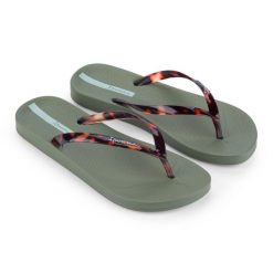 Japonki damskie Ipanema Anat Connect. Zielone klapki damskie Ipanema, bez wzorów, bez obcasa, bez zapięcia. Za 83.83 zł.