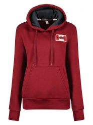 Canadian Peak Bluza "Genifeak" w kolorze bordowym rozmiar: L. Czerwone bluzy damskie Canadian Peak, l, bez wzorów, z kapturem. Za 100.99 zł.