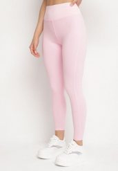 Różowe Legginsy z Modelującymi Przeszyciami Selettia. Czerwone legginsy damskie Born2be, m, bez wzorów, z jeansu. Za 49.99 zł.