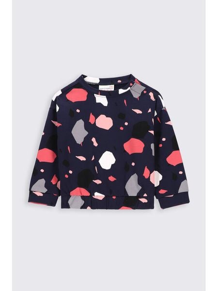 Coccodrillo Bluza ZC2132102EMN Granatowy Regular Fit. Niebieskie bluzy dziewczęce COCCODRILLO, bez wzorów, z bawełny, bez ramiączek, bez kaptura. Za 109.99 zł.