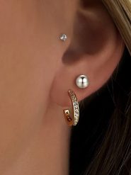 Les Petites Précieuses Srebrne kolczyki-wkrętki rozmiar: onesize. Szare kolczyki damskie Les Petites Précieuses, srebrne. Za 109.78 zł.