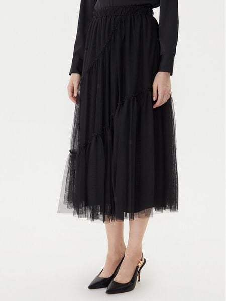TWINSET Spódnica tiulowa 252LI2RAA Czarny Regular Fit. Czarne spódnice damskie Twinset, m, bez wzorów, z syntetyku, midi. Za 459.99 zł.