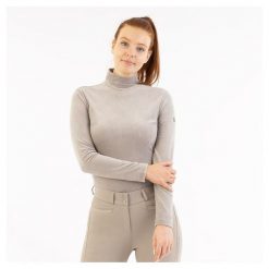 Sweter damski BR Equitation Jeanine. Brązowe swetry klasyczne damskie BR, na zimę, bez kołnierzyka. Za 241.50 zł.