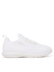 Tommy Hilfiger Sneakersy Knit Extralight Runner FW0FW09112 Biały. Białe obuwie sportowe damskie Tommy Hilfiger, z materiału, bez zapięcia. Za 409.99 zł.