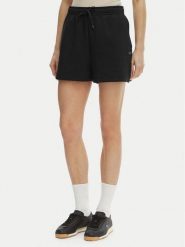 Lacoste Szorty sportowe GF9991 Czarny Regular Fit. Czarne spodenki sportowe damskie Lacoste, bez wzorów, z bawełny. Za 359.99 zł.