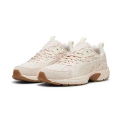 Damskie zamszowe sneakersy Milenio Tech Coquette PUMA. Białe obuwie sportowe damskie Puma, z zamszu, bez zapięcia, do biegania. Za 294.00 zł.