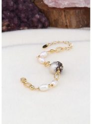 L'Atelier de Gaia Pozłacana bransoletka z perłami rozmiar: onesize. Białe bransoletki damskie L'Atelier de Gaia, pozłacane. Za 60.99 zł.