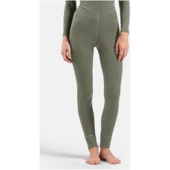 Spodnie Odlo BL BOTTOM long ACTIVE WARM. Szare spodnie sportowe damskie ODLO, s, bez wzorów, ze skóry, z podwyższonym stanem, na fitness i siłownię. Za 249.99 zł.