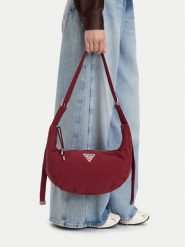 Guess Jeans Torebka CWBEO-GUESS-XC-008-10 Bordowy. Czerwone torebki klasyczne damskie Guess Jeans, z jeansu, bez dodatków. Za 169.99 zł.