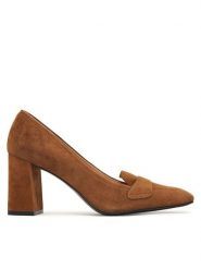 Furla Półbuty Slod Moca-Pump YM36FSD C10000 CN 03B00 Brązowy. Brązowe czółenka damskie Furla, bez wzorów, ze skóry, bez obcasa, na obcasie. Za 1,014.00 zł.