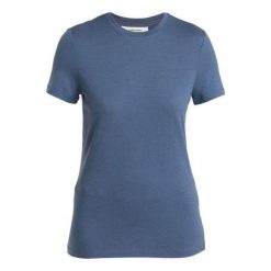 Koszulka trekkingowa damska icebreaker Merino 150 Tech Lite III dawn. Niebieskie bluzki damskie Icebreaker, s, bez wzorów, z wełny, sportowe, bez kołnierzyka, bez ramiączek. Za 309.99 zł.