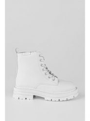 Musk Botki w kolorze kremowym rozmiar: 41. Brązowe botki damskie MUSK, z materiału, bez obcasa, bez zapięcia. Za 56.66 zł.