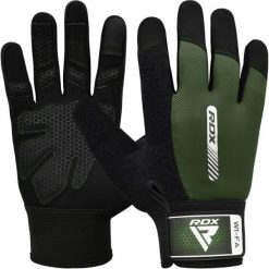 Rękawiczki treningowe W1 - wyjątkowo przyczepne - Zielony – M. Czarne rękawiczki damskie RDX SPORTS, bez wzorów. Za 89.99 zł.