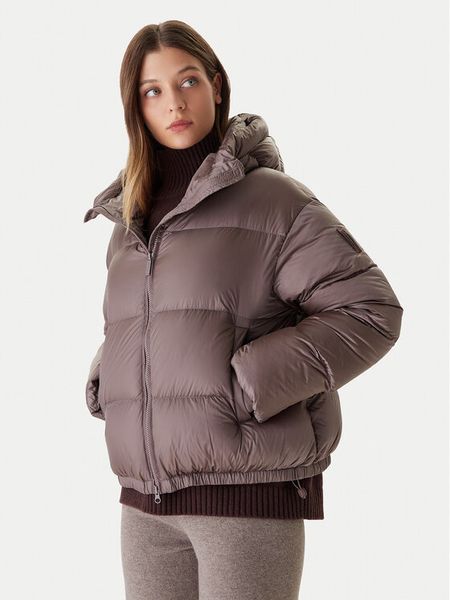 Bomboogie Kurtka puchowa Riga JW8139TDLC5 Brązowy Regular Fit. Brązowe kurtki damskie Bomboogie, bez wzorów, z puchu, bez kaptura. Za 969.00 zł.