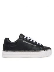 Versace Jeans Couture Sneakersy 79VA3SK5 Czarny. Czarne obuwie sportowe damskie Versace Jeans Couture, z jeansu, bez zapięcia. Za 789.99 zł.