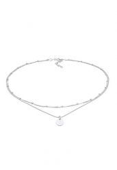 Elli Damski choker warstwowy płytkowy z pozłacanego srebra próby 925 Sterling Silver Naszyjniki 1 ct. Szare naszyjniki damskie Elli, pozłacane. Za 207.39 zł.