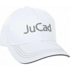 Czapka golfowa JuCad. Białe czapki damskie JUCAD, bez wzorów, ze skóry. Za 181.50 zł.