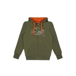 Bluza z bawełna z kaptur na czas wolny na co dzień. Zielone bluzy damskie LEONE 1947 APPAREL, bez wzorów, z bawełny, bez kaptura. W wyprzedaży za 101.80 zł.