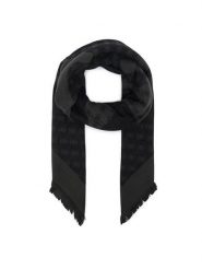 Guess Chusta AW5657 POL03 Szary ciemny. Szare chusty damskie Guess, z aplikacjami, z poliesteru. Za 194.99 zł.