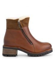 Mysa Skórzane botki "Leliana" w kolorze jasnobrązowym rozmiar: 37. Brązowe botki damskie mysa, z materiału, eleganckie, bez obcasa, bez zapięcia. Za 250.35 zł.