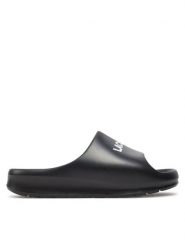Lacoste Klapki Serve Slide 2.0 747CFA0020 Czarny. Czarne klapki damskie Lacoste, bez wzorów, z syntetyku, bez obcasa, bez zapięcia. Za 259.99 zł.
