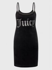 Juicy Couture Sukienka codzienna Rae JCWE222003 Czarny Slim Fit. Czarne sukienki damskie Juicy Couture, bez wzorów, z syntetyku, bez ramiączek. Za 279.99 zł.