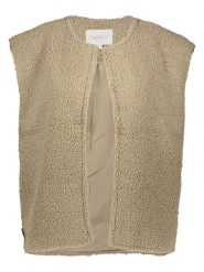 ONLY Kamizelka w kolorze beżowym rozmiar: M. Brązowe kamizelki damskie Only, m, bez wzorów, z materiału, bez kaptura. Za 113.99 zł.